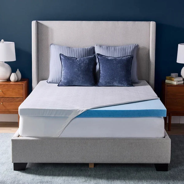 Novaform 3 in. Advanced Cooling Gel Memory Foam Mattress Topper J9