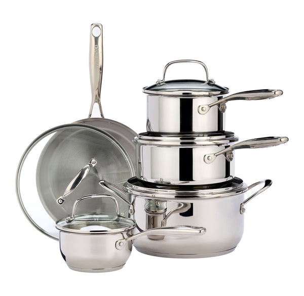 Paderno Classic 10 piece Stainless Steel Cookset X1