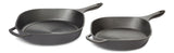 PADERNO Pre-Seasoned Smooth Release Cast Iron Skillet, Oven Safe, Black, 12-in