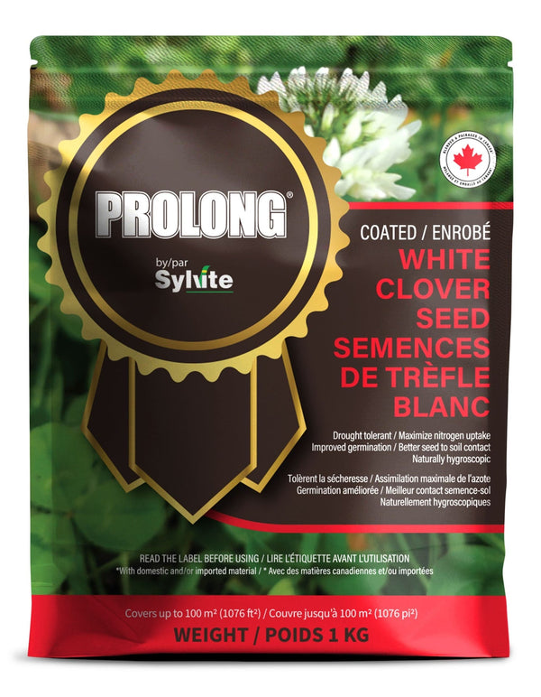 PROLONG Drought Tolerant White Clover Seed Bag, Water Saving, 1kg B7