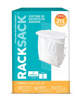Rack Sack Expandable Kitchen Garbage Bag Holder, Fits 15-L or 21-L bags, Includes 5 bags