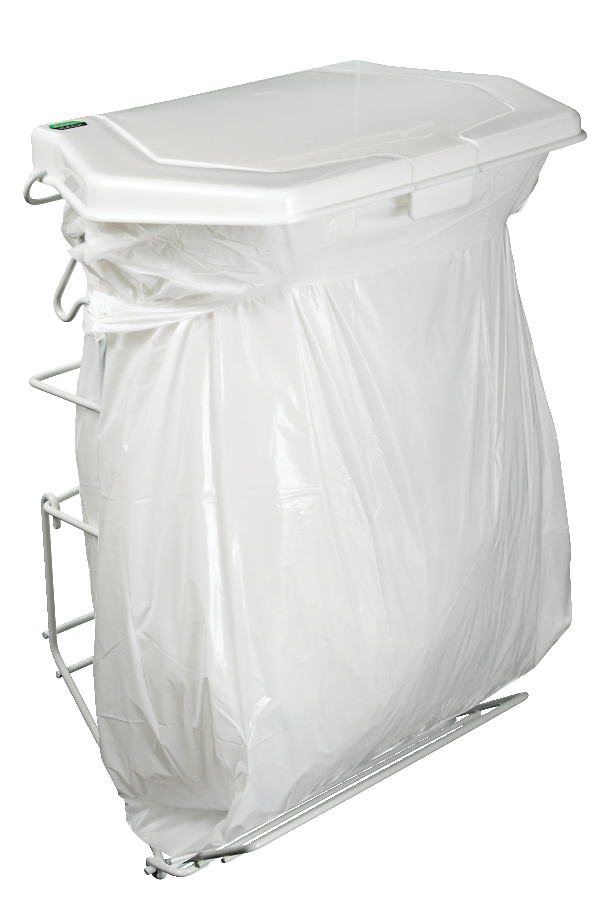 Rack Sack Expandable Kitchen Garbage Bag Holder, Fits 15-L or 21-L bags, Includes 5 bags