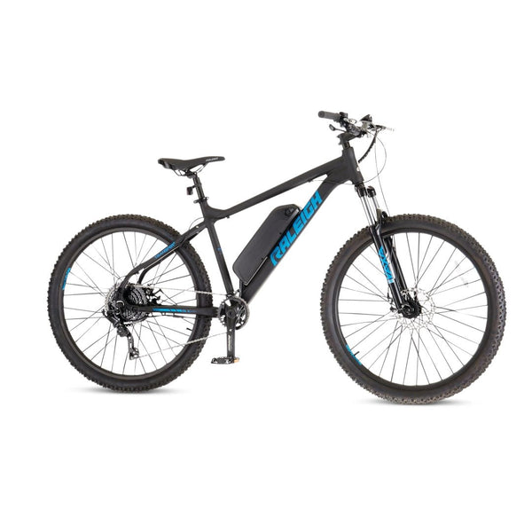Raleigh Ascend Hardtail Mountain 36V Electric Bike, 350W Motor, 27.5-in Wheel, Black A3