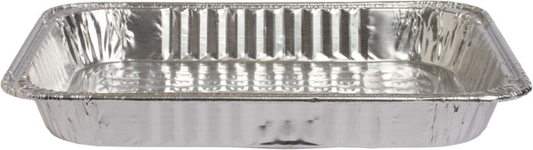 Rectangle Foil Reusable Half Size Steam Baking Pan, Silver, 12-in, for Baking/Cooking/Steaming G2