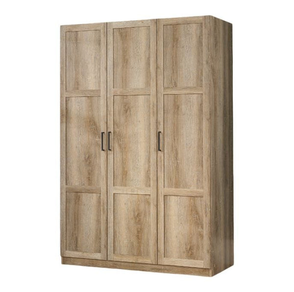 Sauder 3 Door Wardrobe, Shaker Oak F2