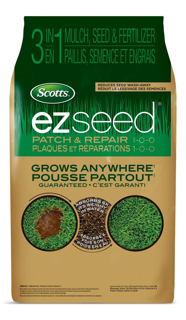 Scotts EZ Seed 3-in-1 Patch & Repair Grass Seed & Fertilizer Mix, 1-0-0, 4.5-kg Y8
