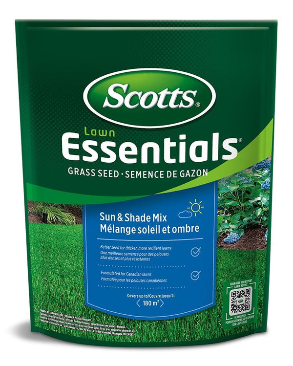 Scotts Lawn Essentials Sun & Shade Grass Seed Mix, Weed-Free, 1-kg B5
