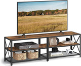 Songmics Home 70-in 3-Tier Industrial Greige/Black TV Stand