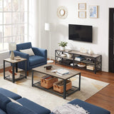 Songmics Home 70-in 3-Tier Industrial Greige/Black TV Stand