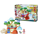 Spider-Man Spidey & His Amazing Friends Dino-Webs Treehouse Playset with Spider-Man Toys, Ages 3+