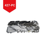 Stanley Professional Grade Black Chrome Socket Set, SAE/Metric, 427-pc