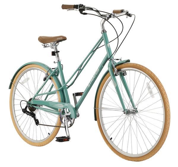 Stratus Trillium Adult Bike, 700C, 7-Speed Cruiser Bike, Green K2