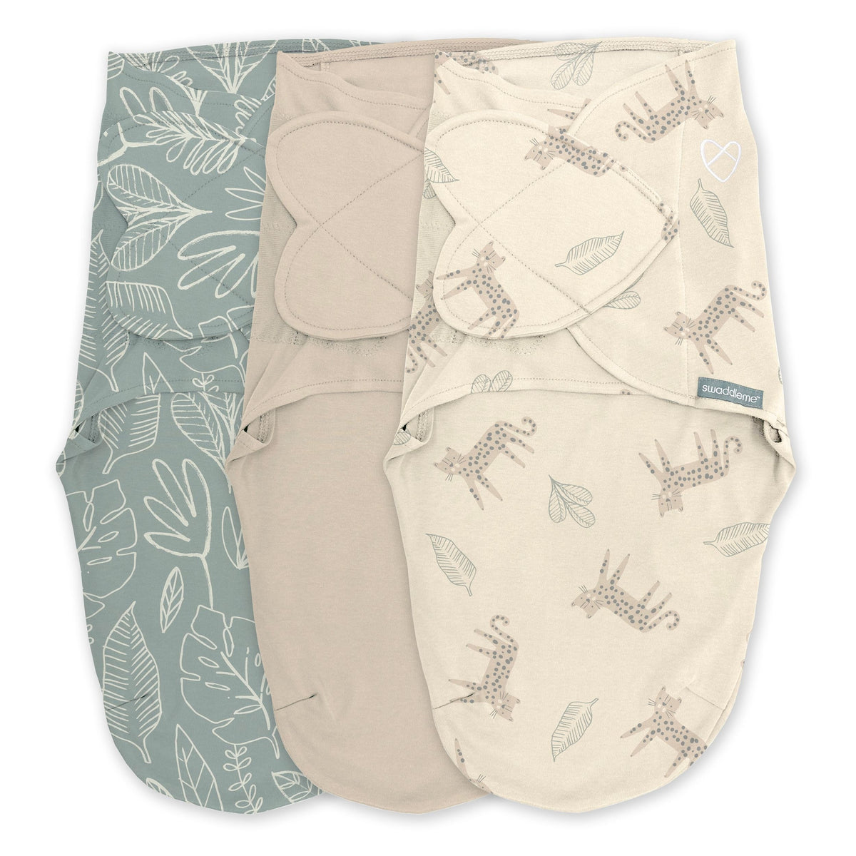 SwaddleMe Original Swaddle Adjustable Baby Wrap with Quick Change, Born Free, Size S/M, Ages 0-3m, 3-pk
