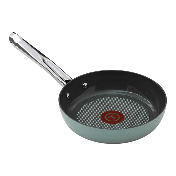 T-fal Ceramic Inspire, Non stick Frying Pan, Oven Safe, Thermo-Spot Heat Indicator, 8-in, Mint O3