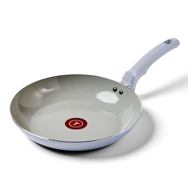 T-fal Viva Ceramic Refresh Non-Stick Frying Pan Set, Calm Blue, 20-cm & 26-cm, 2-pk K0