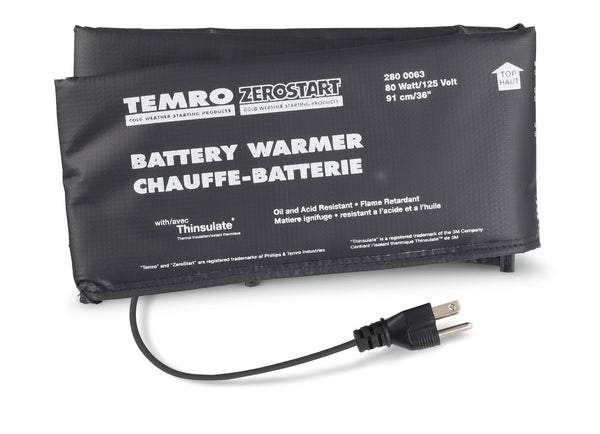 Temro Zerostart 2800063 Battery Warmer/Blanket, 80W, 36-in U9