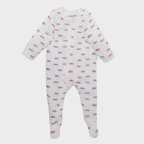 The Elk Baby Camping Print Premium Organic Cotton Zippy, Various Sizes Q2