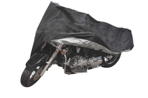 Tripel Premium Polyester Motorcycle Cover, Black, Medium K1