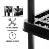 TuffStore 4-Shelf Resin/Plastic Storage Rack/Shelving Unit, 36 x 18 x 54-in