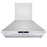 Turin Dakota Pro Wall-Mounted Range Hood, Stainless Steel, 30-in