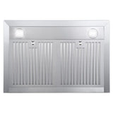 Turin Dakota Pro Wall-Mounted Range Hood, Stainless Steel, 30-in