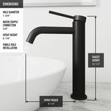 VIGO Glass Grey Onyx Bathroom Sink/Basin Set with Matte Black Lexington Faucet and Rectangular Vessel