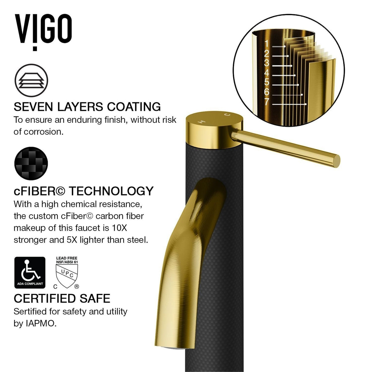 VIGO Glass Grey Onyx Bathroom Sink/Basin Set with Matte Gold Lexington Faucet and Rectangular Vessel