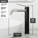VIGO Glass Turquoise Water Bathroom Sink/Basin Set with Lexington Faucet and Rectangular Vessel