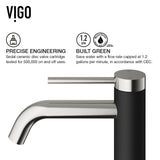 VIGO Glass Turquoise Water Bathroom Sink/Basin Set with Lexington Faucet and Rectangular Vessel