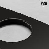 VIGO Kitchen Sink Faucet Hole Cover Deck Plate For 1 or 3 Hole, Matte Black, 10-in