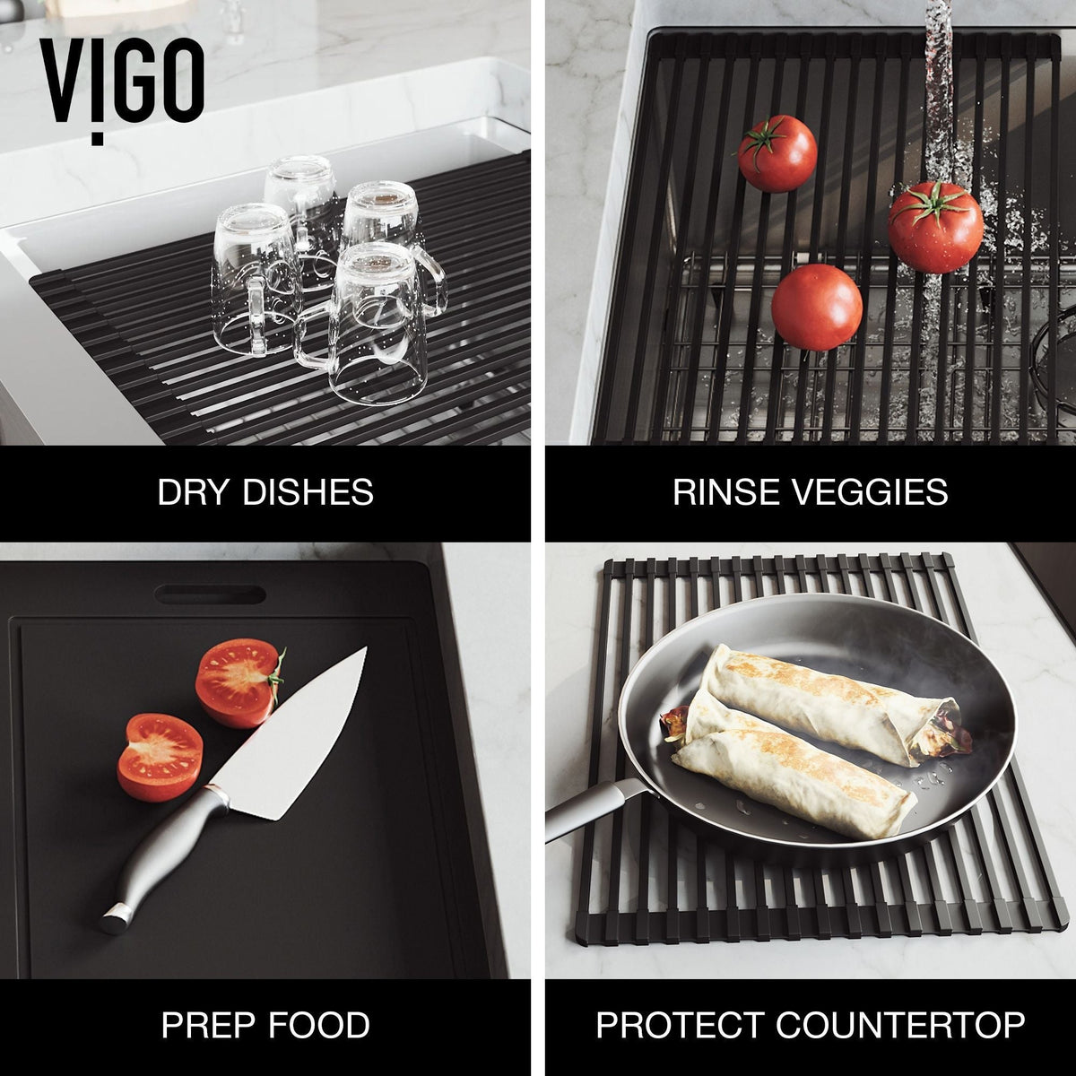 VIGO Oxford 1-Bowl Stainless Steel Apron Front Farmhouse Kitchen Sink with Accessories, 30-in