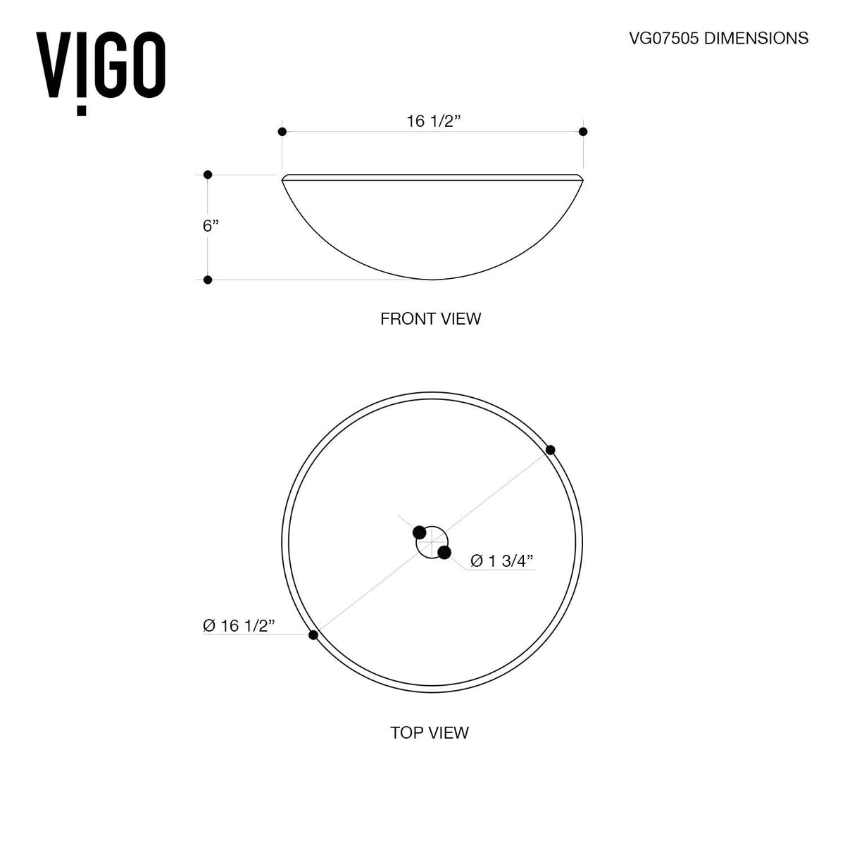VIGO Round Glass Vessel Bathroom Sink/Basin with Deep Bowl, Russet