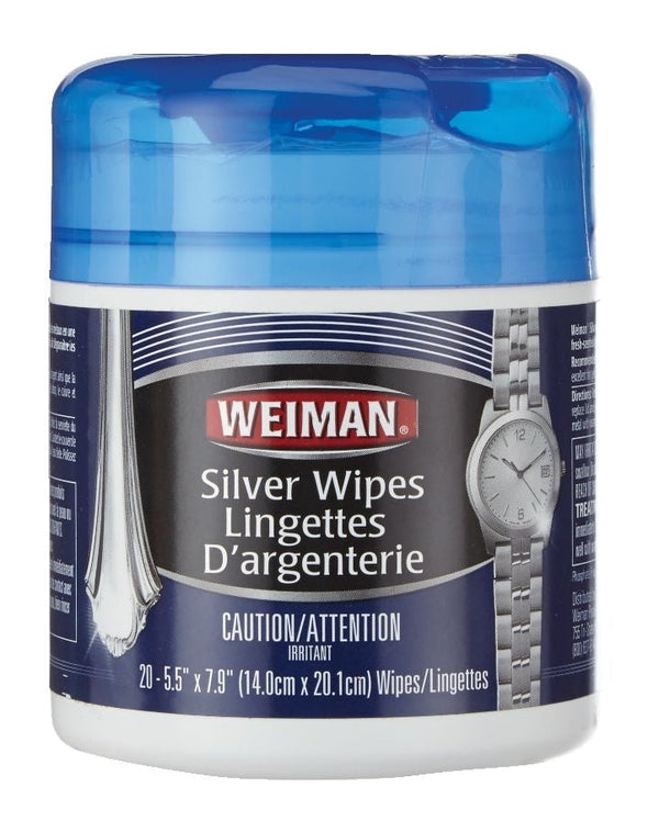 Weiman Silver Wipes, for Sterling Silver, Silver Plate & Fine Antique Silver, 20-pk M8