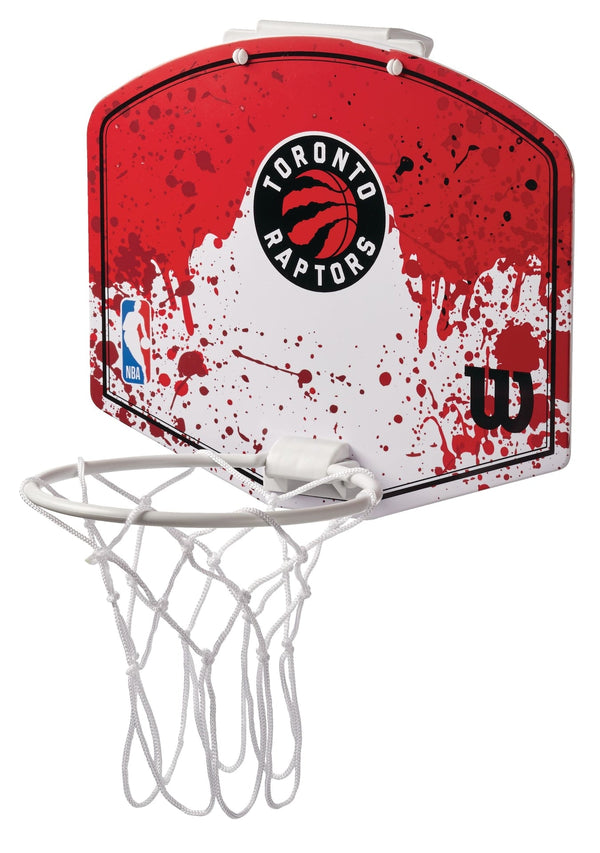 Wilson NBA Toronto Raptors Over-The-Door Mini Basketball Hoop & Net Set withBall Q4