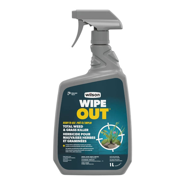 Wilson Wipe Out Ready-to-Use Total Weed & Grass Killer, Herbicide Sprayer, 1-L Y8