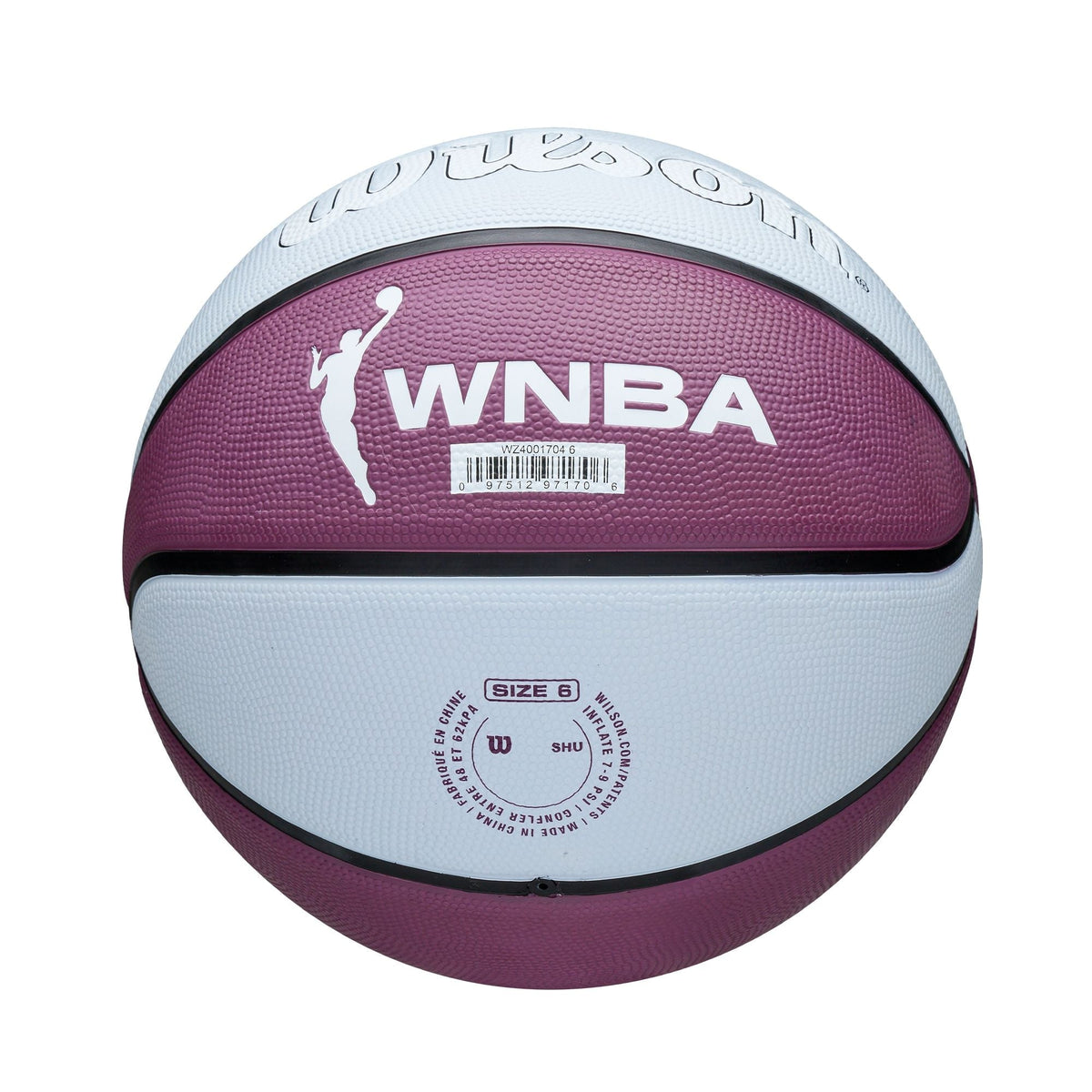 Wilson WNBA Toronto Tempo Team Tribute Basketball, Official Size 6 (28.5-in), Purple