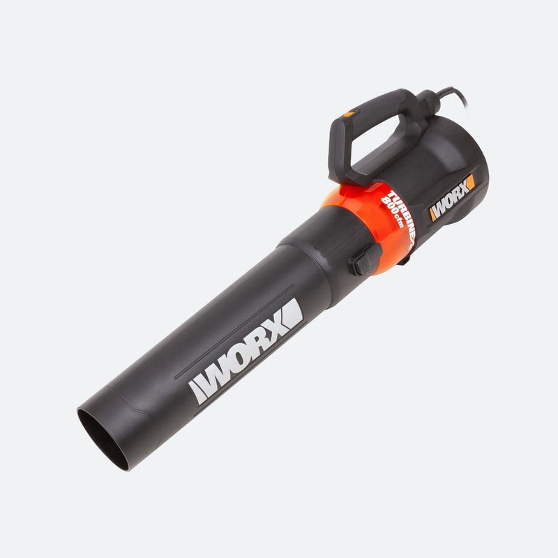 Worx 12 Amp Electric 800 CFM 135 MPH Leaf Blower with Turbine Fan Technology X2