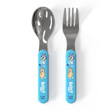 Zak Designs Bluey Flatware Set with Fork & Spoon, 2-Pc