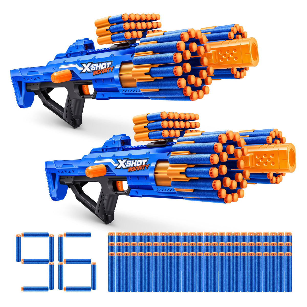 Zuru X-Shot Insanity-Series 1 Berzerko Dart Blaster with 96 Darts, 2-pk, Ages 8+